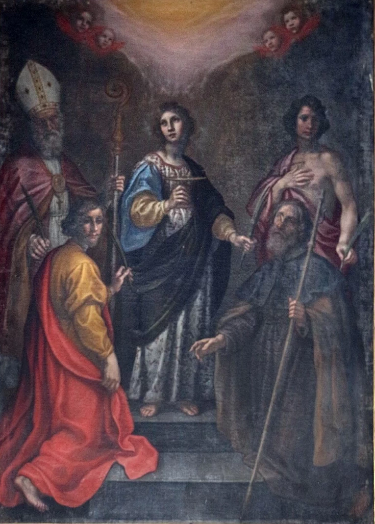 S. Lucia tra i ss. Stefano, Biagio, Jacopo e Sebastiano - Madonna della Salute (Borgo a Buggiano)